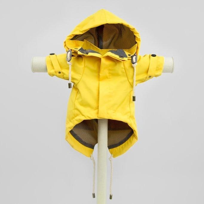 Max Bone Talon Dog waterproof Raincoat - Yellow