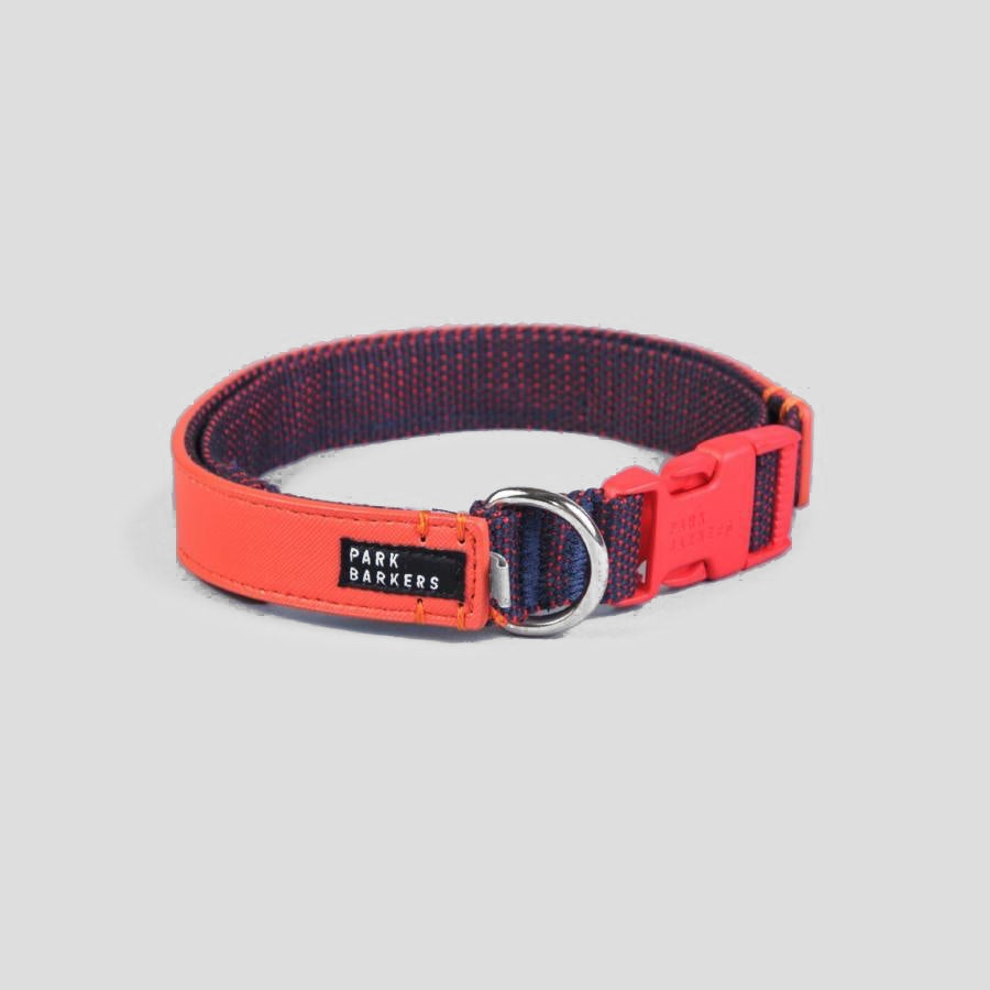 Park Barkers Red Vegan Leather Hyde Dog Collar