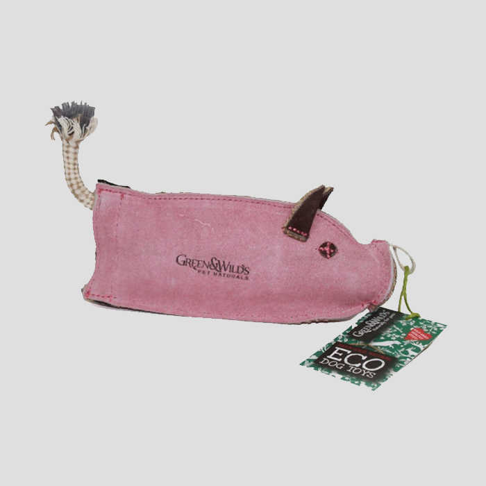 Green & Wilds Peggy the Pig Eco Dog Toy