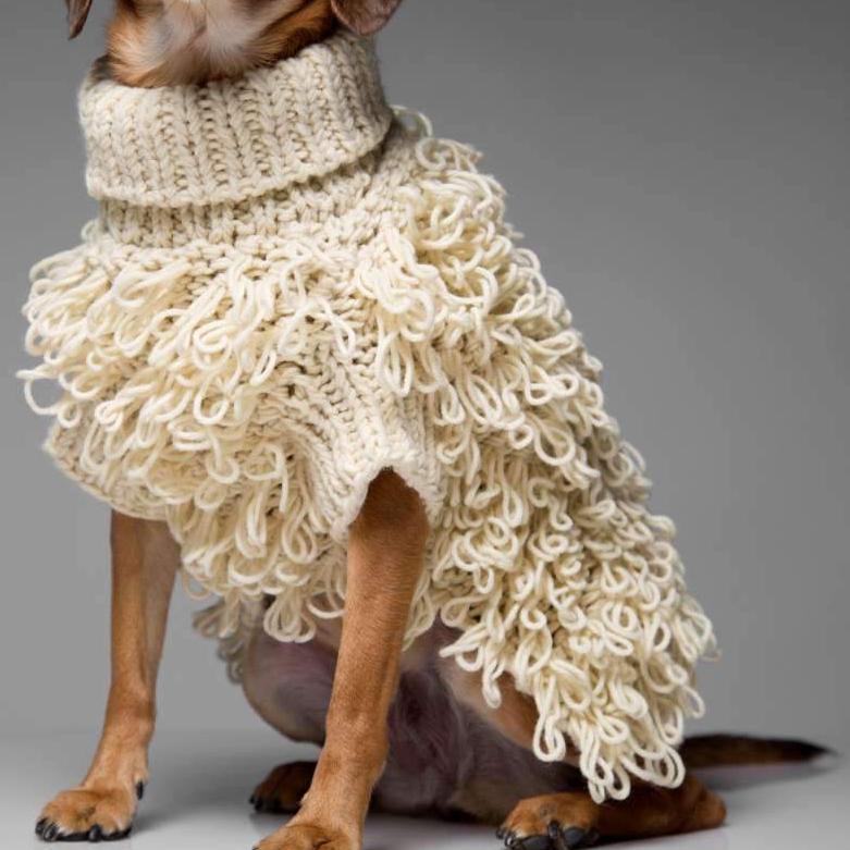 knitted dog jumper