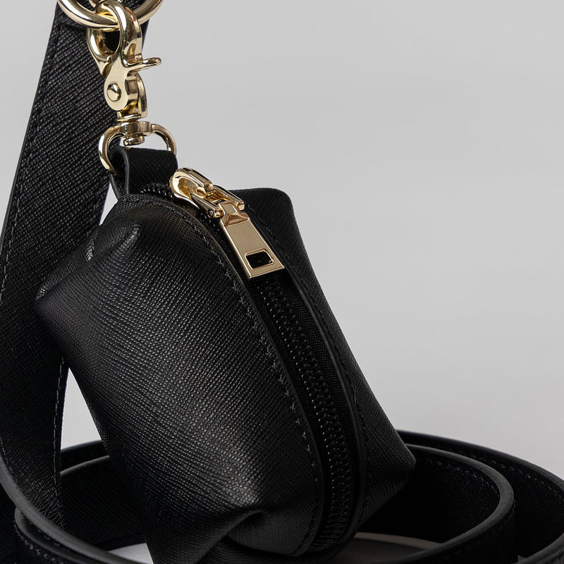 black leather dog accessories