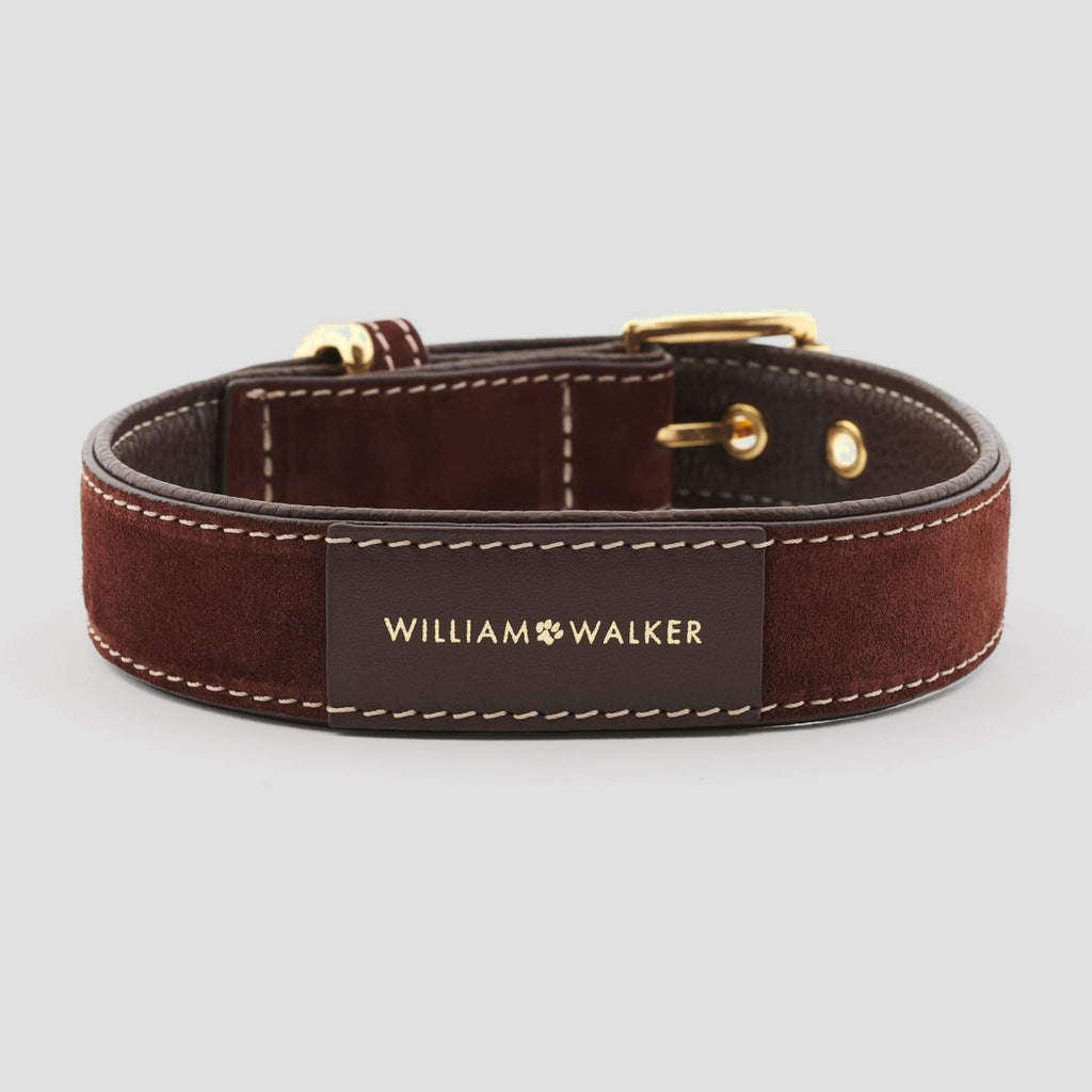 William Walker Leather Dog Collar - Makassar